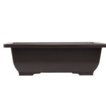 Kunststoff Bonsaischale in Grau, 26 x 19 x 8 cm, Eckige Form, Ideal als Aufzuchtschale